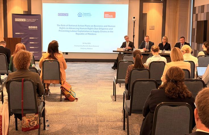 Roundtable on National Action Plans on Business and Human Rights co-organized the OSCE Mission to Moldova 