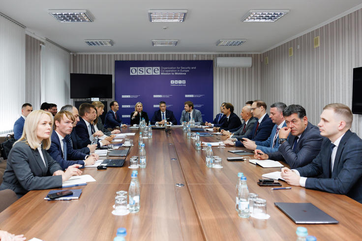 Political Representatives in the Transdniestrian settlement process met in the OSCE Mission to Moldova’s office in Tiraspol 