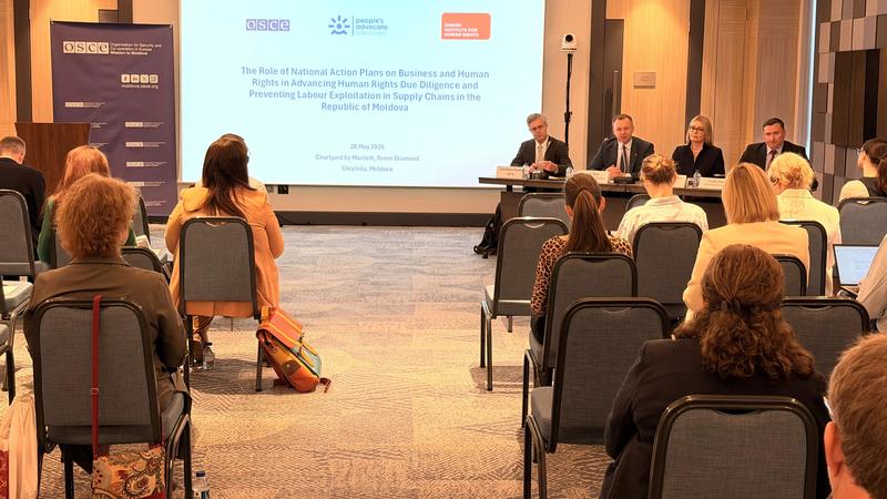 Roundtable on National Action Plans on Business and Human Rights co-organized the OSCE Mission to Moldova 
