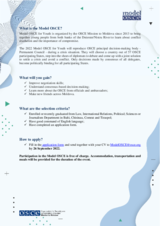 Model OSCE for Youth 2022 Brochure