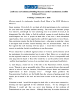 Closing remarks by Ambassador Jennifer Brush, Head of the OSCE Mission to Moldova