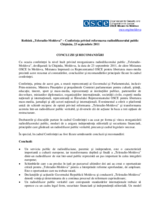 'Rethink Teleradio-Moldova' - Concluzii şi recomandări