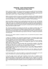 Rzeplinski - Queen Recommendations for resolving the Ilascu case