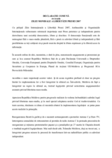 Joint statement on the occasion of World Press Freedom Day 2007 (ro)