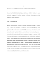 OSCE dynamics in the "Frozen Conflict" in Moldova (ro)